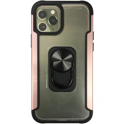 iPhone 12 Pro Max Clear Ring Case Rose Gold